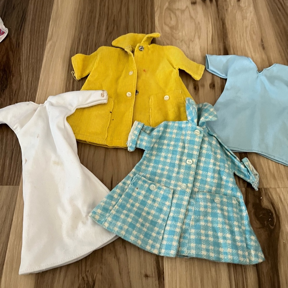Vintage Plaid Solid Fashion Doll Coats Dresses